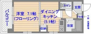 ソレアード薬院【6階】の間取り