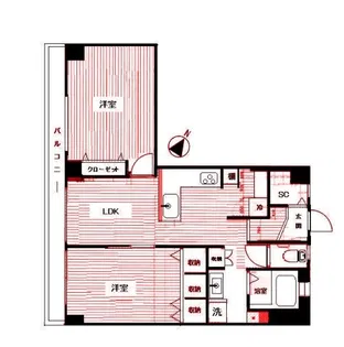 ニューオカノマンション【3階】の間取り
