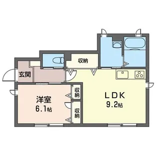 野島町シャーメゾン【1階】の間取り