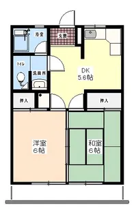 あすなろコーポ【2階】の間取り