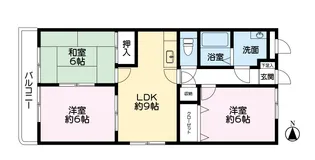 グランドール兎谷 B棟【2階】の間取り