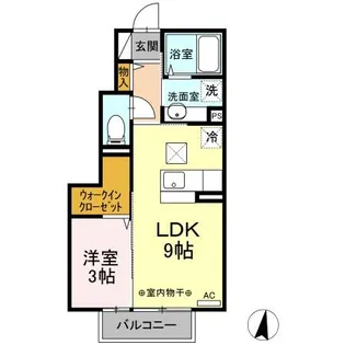 エバーグリーン(DR)【2階】の間取り