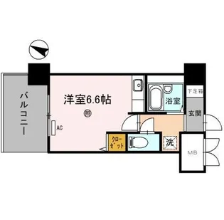 エルフローラ此花【3階】の間取り