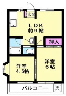プリンスハイム高柳【1階】の間取り