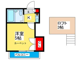 カ-サ四条畷【2階】の間取り