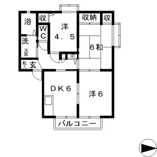 ソレイユ C【1階】の間取り