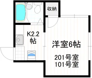ジュネス【2階】の間取り