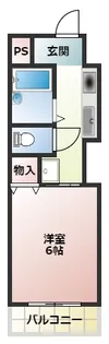 1Rの間取り画像