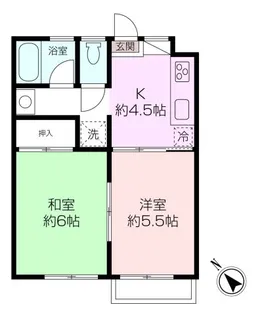 ハイツ竹林【2階】の間取り