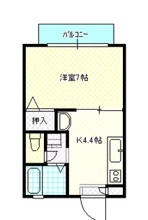 ルビーコーポ【1階】の間取り