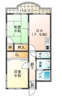 クレアトゥール&M【2階】の間取り