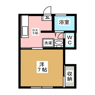 パレス中村【1階】の間取り