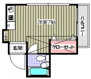 東京都北区滝野川1【アパート】の間取り
