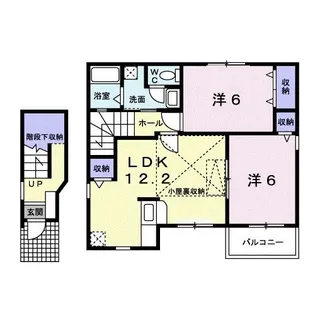 三重県桑名市大字上野【アパート】の間取り