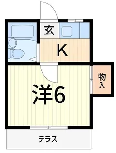ハイツ水元【1階】の間取り