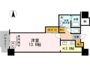 品川シーサイドビュータワーI【5階】の間取り