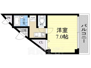 フリックコート下祇園【4階】の間取り