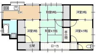 山口県宇部市西宇部北3【一戸建】の間取り