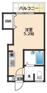 第11セントラルコーポ横須賀【1階】の間取り