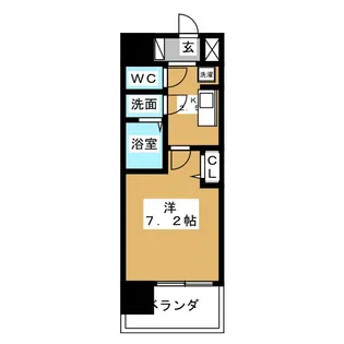 プレサンスNAGOYA本陣【11階】の間取り