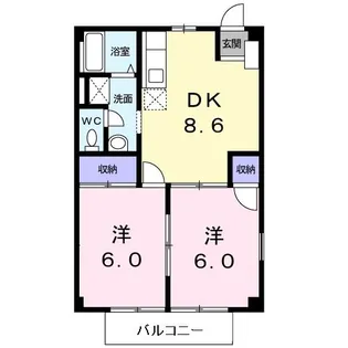 大阪府羽曳野市西浦5【アパート】の間取り