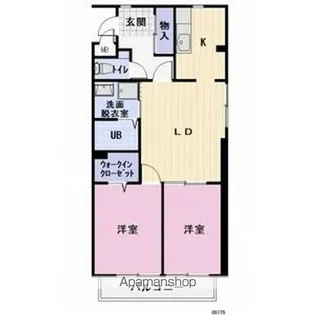 ハイツフラワーガーデンソルボンヌ【2階】の間取り