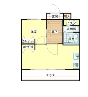 レンブラントハイツ【2階】の間取り