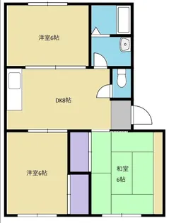 メゾン桔梗【1階】の間取り