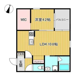 ソレイユ戸島【1階】の間取り