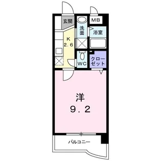 グレイス筒井【2階】の間取り