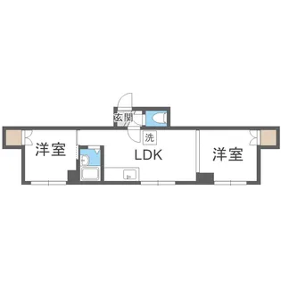 ユキコーポ II【4階】の間取り