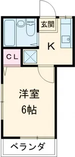 山崎ハイツ【2階】の間取り