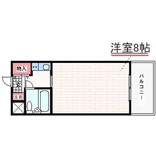 ベルウエスト【3階】の間取り