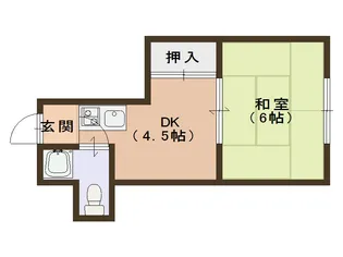 大阪府大阪市住之江区東加賀屋4【マンション】の間取り