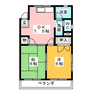 サンハイツ【3階】の間取り