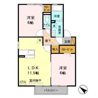 ソフィアガーデン アイビー【2階】の間取り