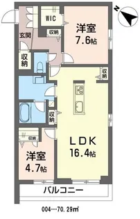エルアイランド【3階】の間取り