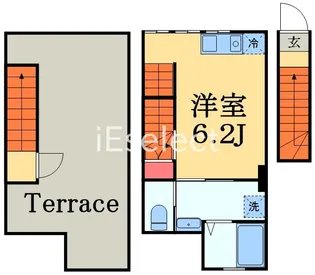 TheTerrace新検見川(ザテラス)【2階】の間取り