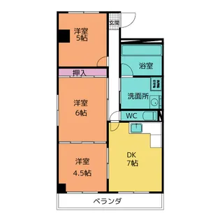 コートプロスパ―I【3階】の間取り