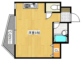 ステイツ久留米【5階】の間取り