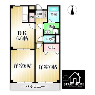 徳島県板野郡藍住町徳命字元村【アパート】の間取り