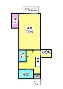 アートイン シェラトンII【2階】の間取り