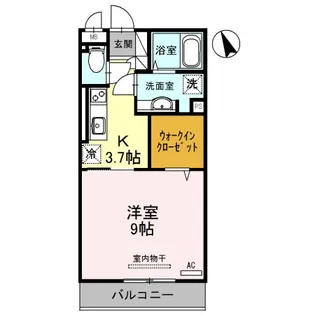 テレザート光台【2階】の間取り