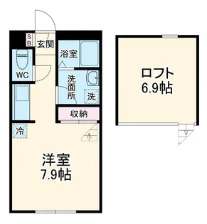 桜森スクエアII【2階】の間取り