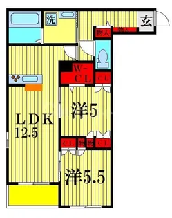 ソレイユメゾン南流山【2階】の間取り