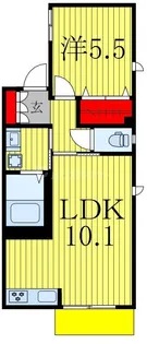 コンフォール北柏【1階】の間取り