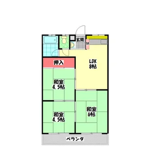 大日松原マンション【5階】の間取り