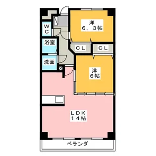 エレガンテ・フォレスタ【1階】の間取り