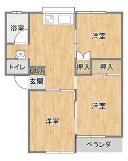 小宅コーポ【1階】の間取り