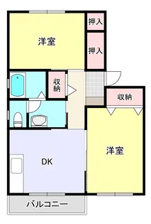 リバティーヒルズV【2階】の間取り